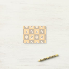 Notas Post-it® Patrón de rejilla festiva de vacaciones