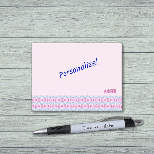 Notas Post-it® Patrón de ruedas personalizado de texto ciclismo t (Subido por el creador)