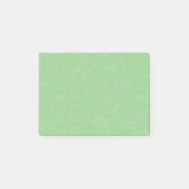 Notas Post-it® Patrón de suministros escolares dibujado a mano