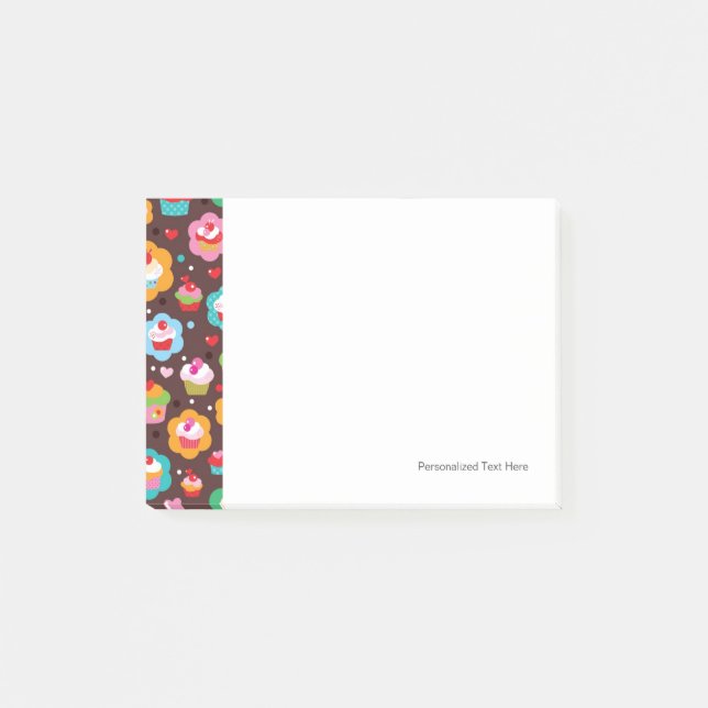 Notas Post-it® Patrón de tarta de la copa de corte (Anverso)