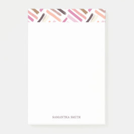 Notas Post-it® Patrón de trazos de pincel de bonito personalizado