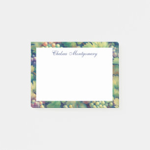 Notas Post-it® Patrón de uva colorida personalizado