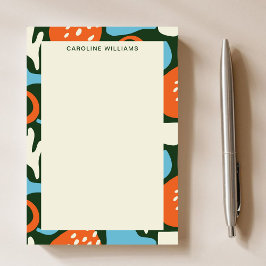Notas Post-it® Patrón elegante de moda Resumen Nombre de monogram
