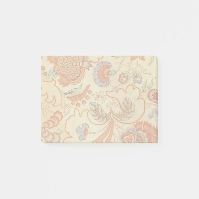 Notas Post-it® Patrón floral antiguo de Chintz Paisley (Anverso)