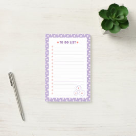 Notas Post-it® Patrón floral de Daisies blancos dulces para hacer