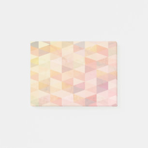 Notas Post-it® Patrón geométrico de triángulo suave