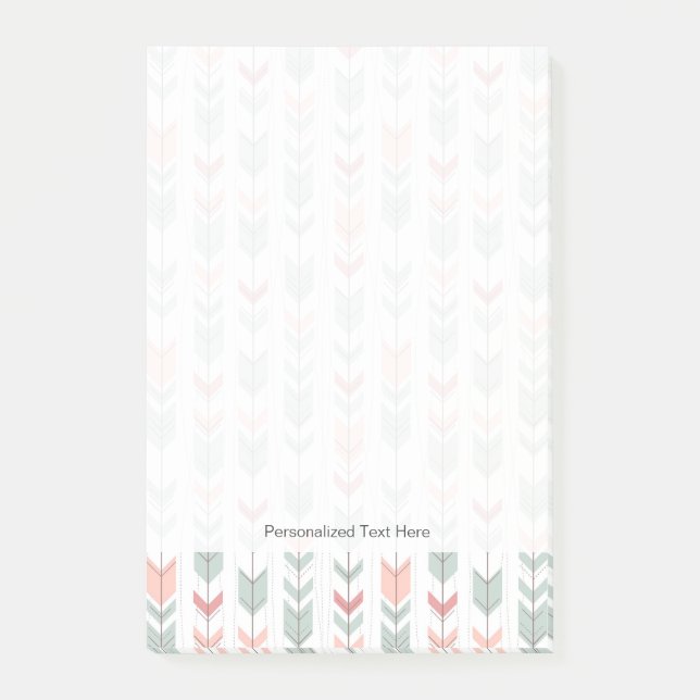 Notas Post-it® Patrón geométrico en estilo retro (Anverso)