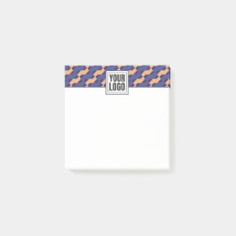 Notas Post-it® Patrón geométrico moderno entrelazado