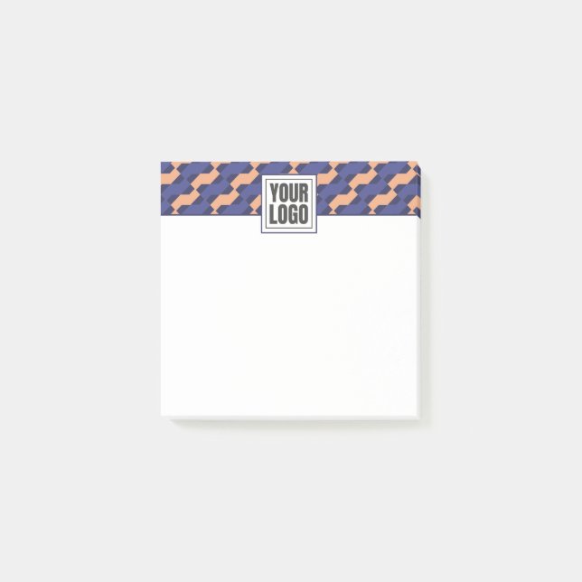 Notas Post-it® Patrón geométrico moderno entrelazado (Anverso)
