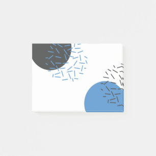 Notas Post-it® Patrón gráfico moderno, simple, fresco, abstracto