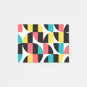 Notas Post-it® Patrón gráfico urbano, moderno, colorido y moderno