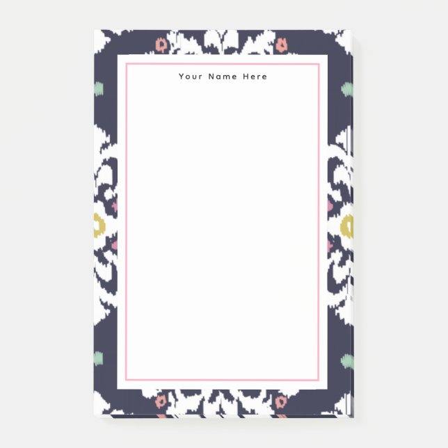 Notas Post-it® Patrón Ikat (Anverso)