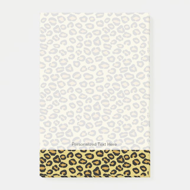 Notas Post-it® Patrón leopardo (Anverso)