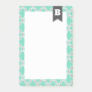Notas Post-it® Patrón marroquí personalizado en hidrocarburos