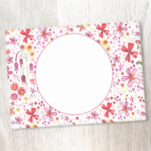 Notas Post-it® Patrón moderno de acuarela floral