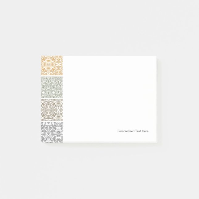 Notas Post-it® Patrón ornamental (Anverso)
