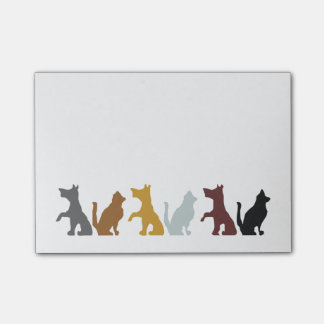 Notas Post-it® Patrón personalizado de gatos y perros