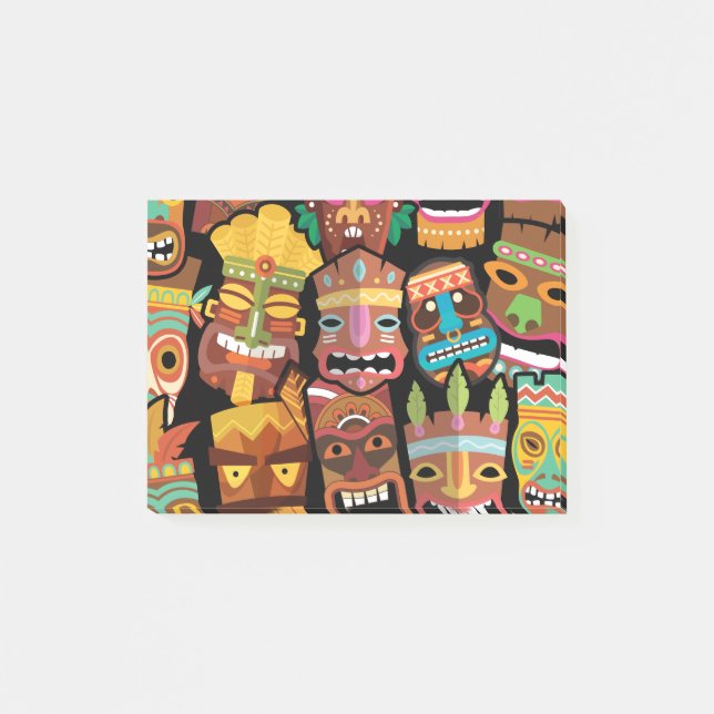 Notas Post-it® Patrón TIKI 5 (Anverso)