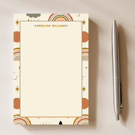 Notas Post-it® Patrón único Boho Profesor Bohemiano Arcoiris