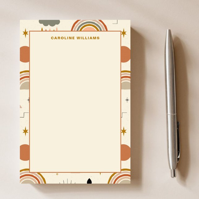 Notas Post-it® Patrón único Boho Profesor Bohemiano Arcoiris (Subido por el creador)