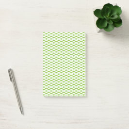 Notas Post-it® Patrón verde académico para el éxito