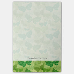 Notas Post-it® Patrón verde de primavera