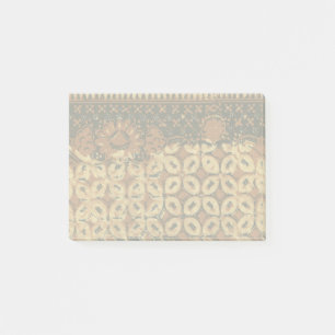 Notas Post-it® Patrón vintage de batik indonesio Kawung rústico