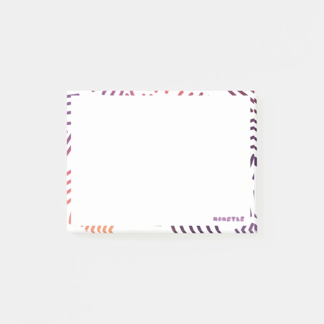 Notas Post-it® patrones dibujados a mano (Anverso)