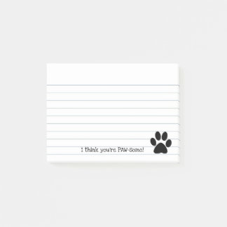 Notas Post-it® Paw Paw Print