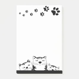 Notas Post-it® "Paw Print" Cat Post-it
