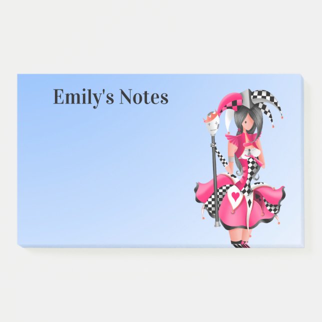Notas Post-it® Payaso extravagante y rey de las marionetas  (Anverso)