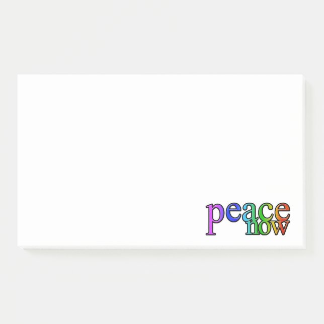 Notas Post-it® paz ahora (Anverso)