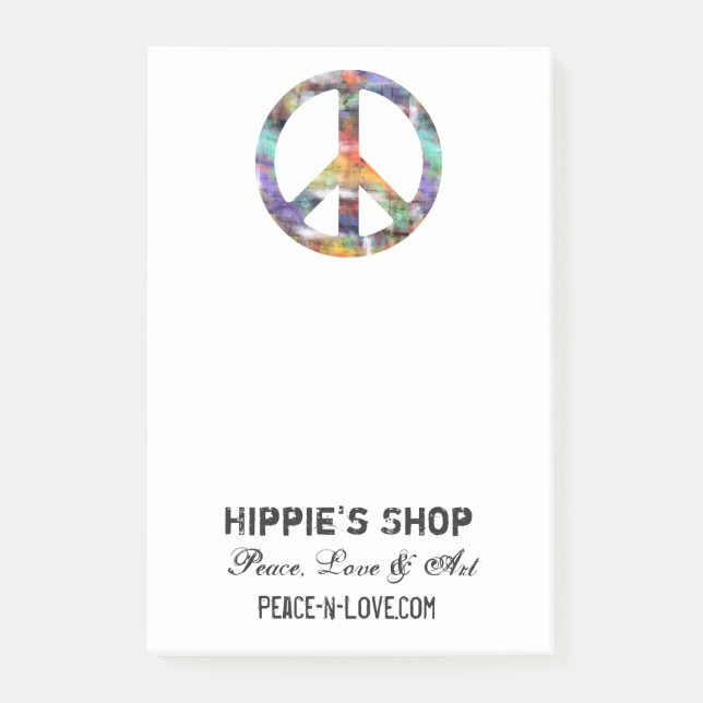 Notas Post-it® Paz artística (Anverso)