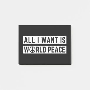 Notas Post-it® Paz Mundial