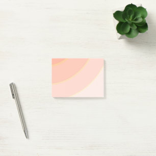 Notas Post-it® Peach Circular Swirls sombríos