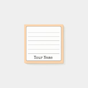Notas Post-it® Peach Retro Añadir el nombre en línea