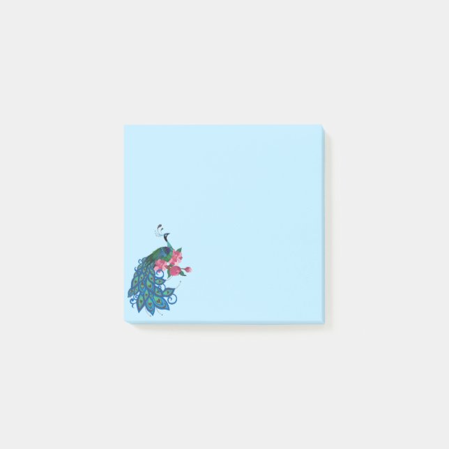 Notas Post-it® Peacock Post-it-Notes (Anverso)