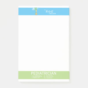 Notas Post-it® Pediatra / Pediatra de Cute Giraffe