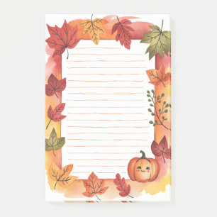 Notas Post-it® Peek de calabaza y lustre brillante