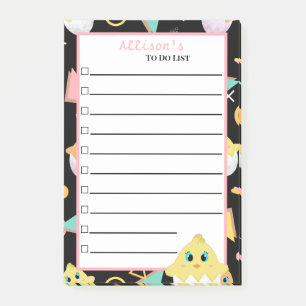 Notas Post-it® Peekaboo Black Baby Chick Notes