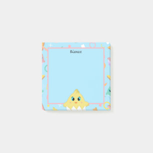 Notas Post-it® Peekaboo Blue Baby Chick