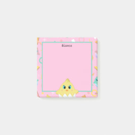 Notas Post-it® Peekaboo Chick bebé rosa