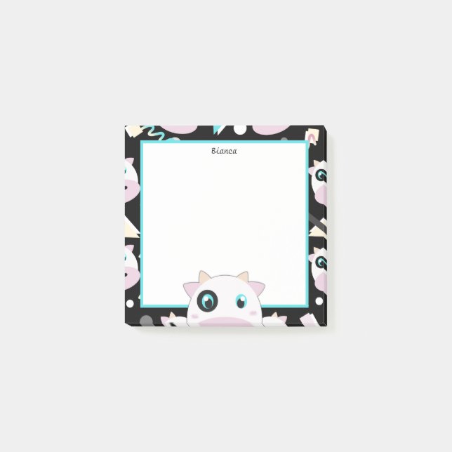 Notas Post-it® Peekaboo Cow (Anverso)