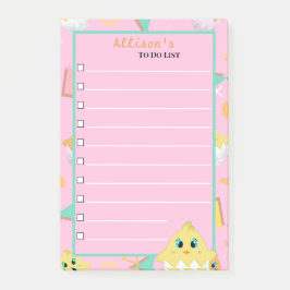 Notas Post-it® Peekaboo Pink Baby Chick Notes