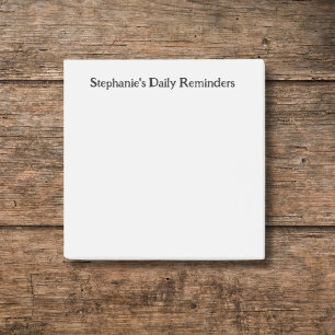 Notas Post-it® Pegajoso recordatorio diario personalizado