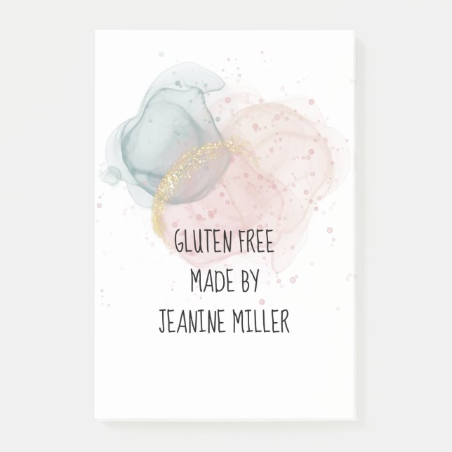 Notas Post-it® Pegajoso sin gluten personalizado (Anverso)