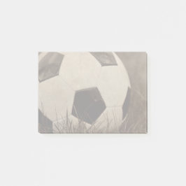 Notas Post-it® Pelota de fútbol con tono Sepia