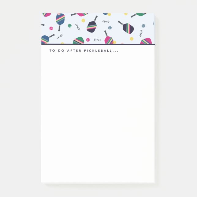 Notas Post-it® Pelota De Pickleball A Hacer Después De La Caída D (Anverso)