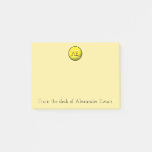 Notas Post-it® Pelota de tenis amarilla