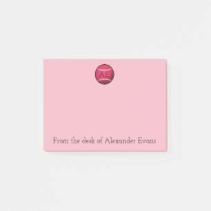 Notas Post-it® Pelota de tenis rosada